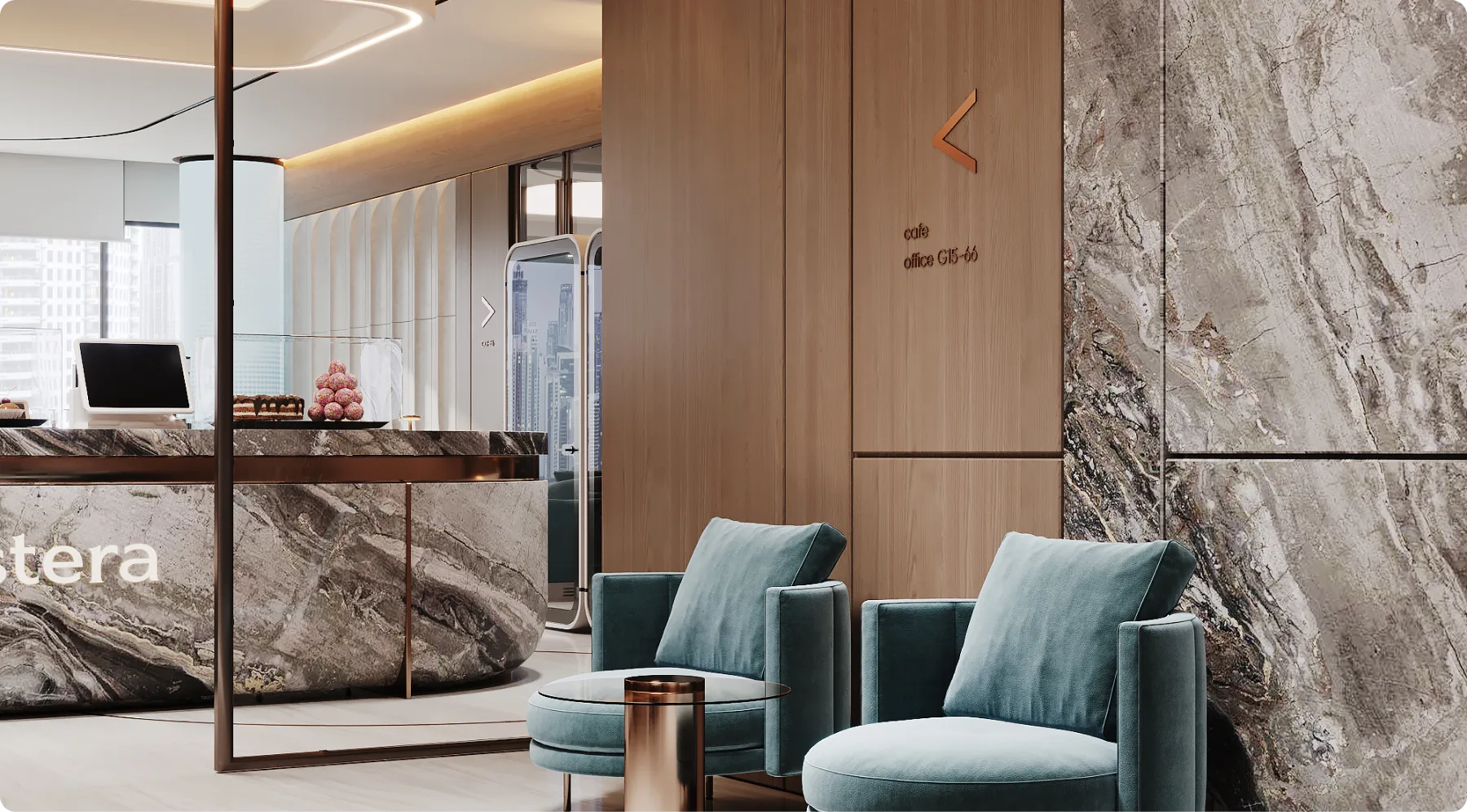 Alistera smart office system corridor