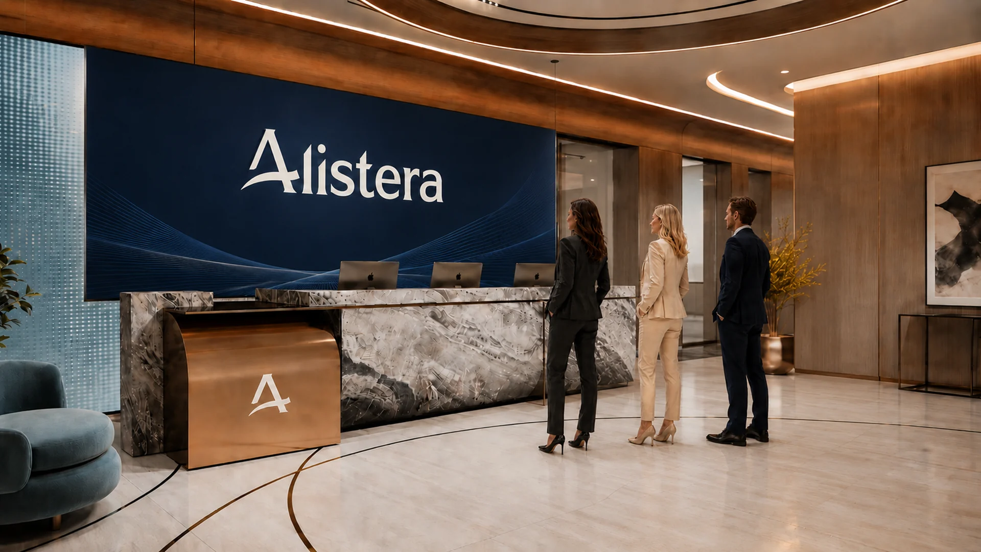 Client arrival at Alistera reception
