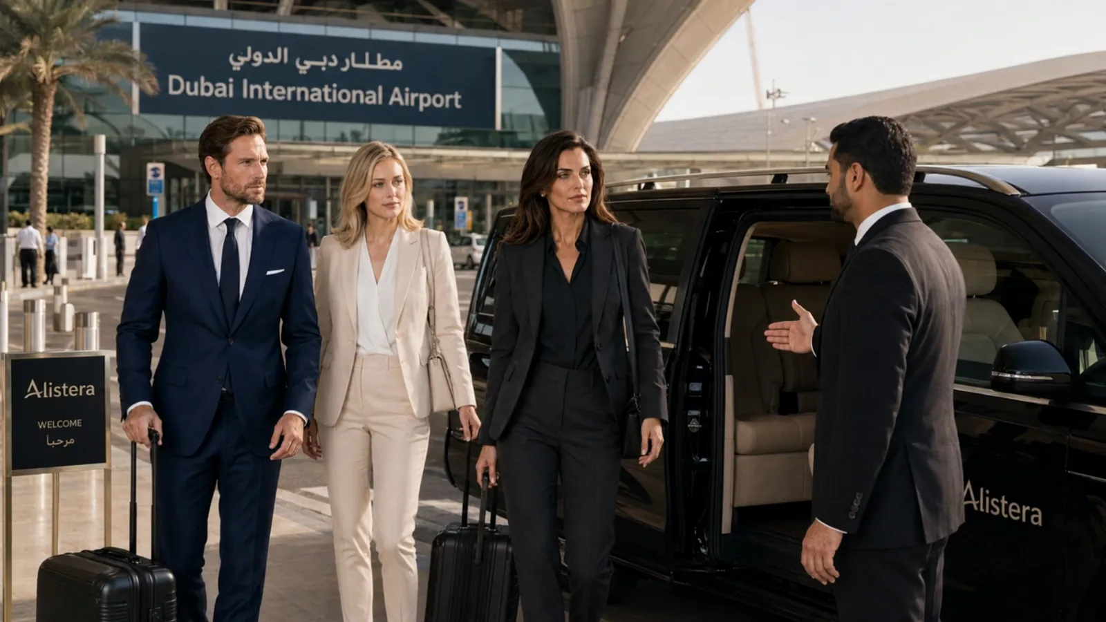Airport transfer service at Alistera